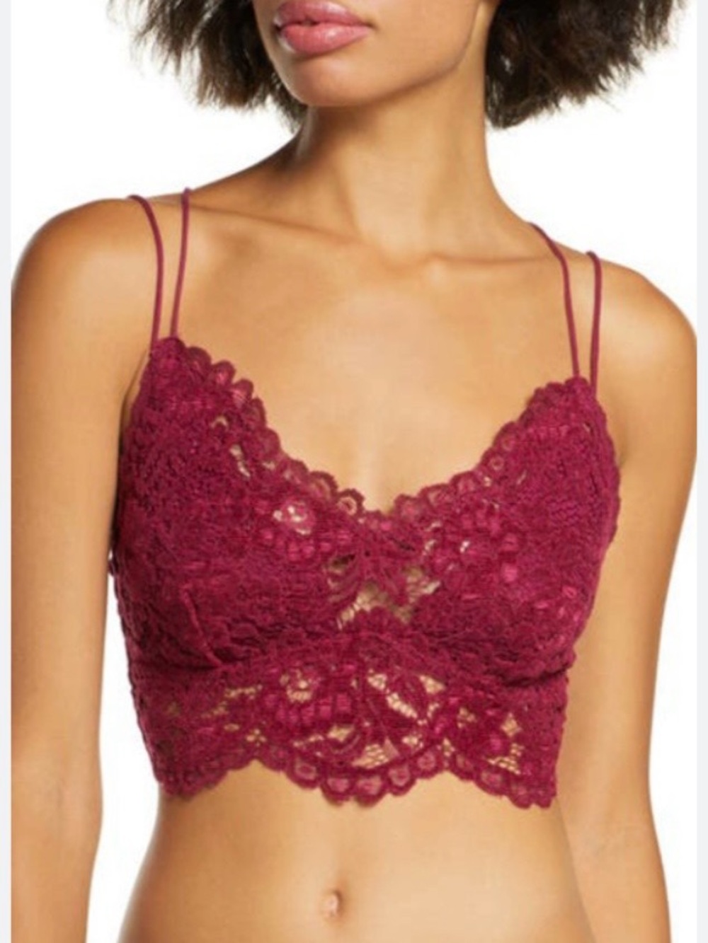 NWT Free People Celine Longline Lace Bralette Size XS